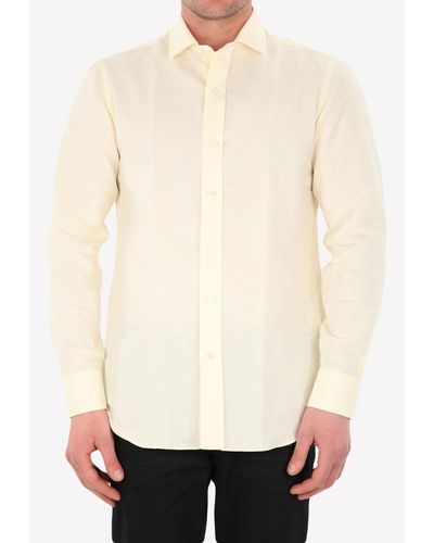 Salvatore Piccolo Long-Sleeve Buttoned Shirt - Yellow