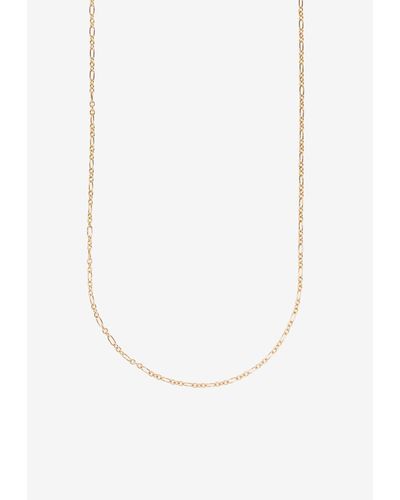 Saint Laurent Parallel Figaro Chain Necklace - White