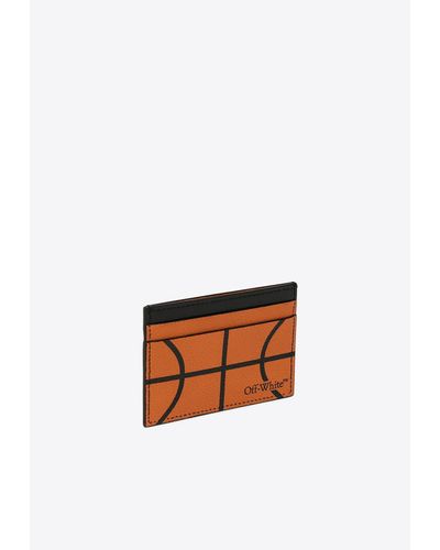 Off-White c/o Virgil Abloh Basketball Leather Cardholder - White