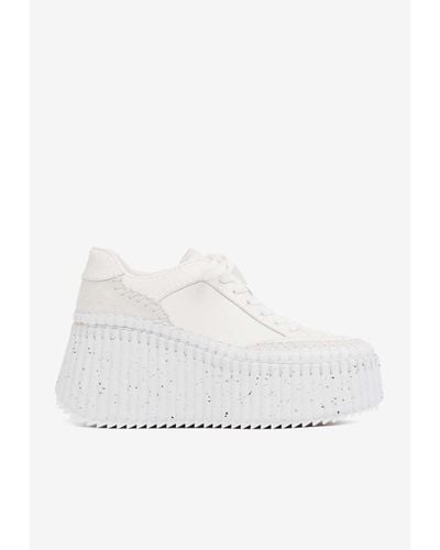 Chloé Nama Wedge Low-Top Trainers - White
