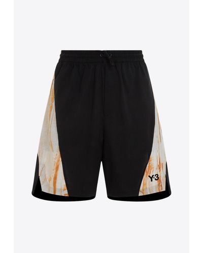Y-3 Rust Dye Shorts - Black