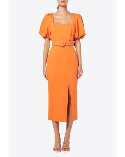 Elliatt Brynlee Midi Dress - Orange