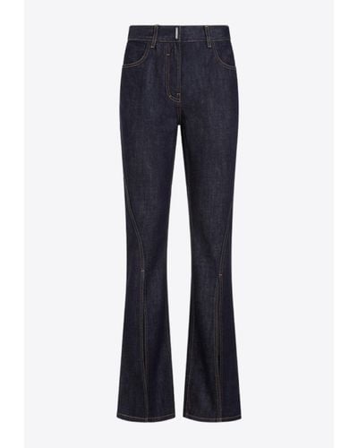Givenchy Bootcut Jeans With Slits - Blue