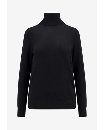 Michael Kors High-Neck Wool Sweater - Black
