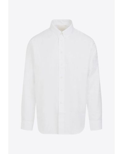 Givenchy 4G Logo Long-Sleeved Shirt - White