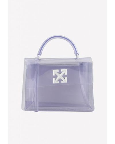 Off-White c/o Virgil Abloh Jitney 2.8 Transparent Handbag - Purple
