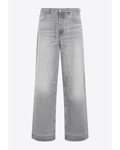 032c Washed-Out Distressed Jeans - Gray