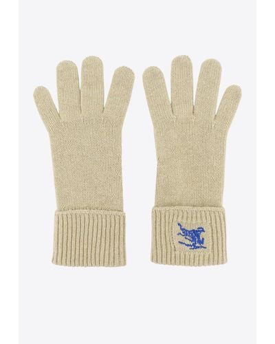 Burberry Cashmere Edk Gloves - White