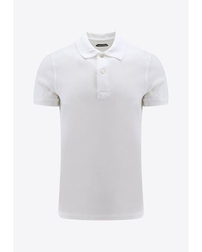 Tom Ford Classic Polo T-Shirts - White