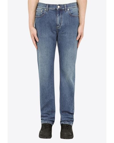 Burberry Washed Slim Jeans - Blue