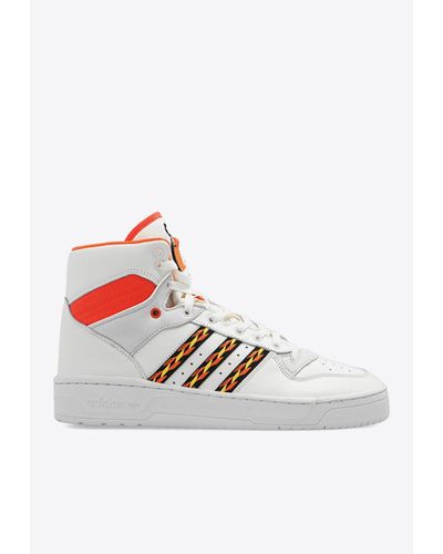 adidas Originals Rivalry Leather High-Top Trainers - White
