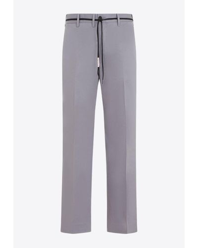 Marni Straight-Leg Chino Pants - Grey