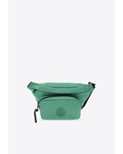 Moncler Logo-Patch Belt Bag - Green