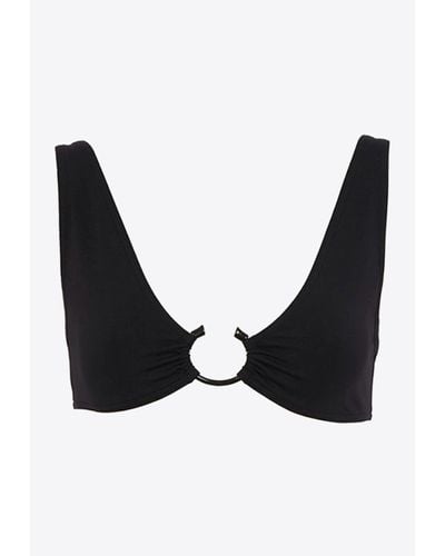 Chloé X Eres Papeete Triangle Bikini Top - Black