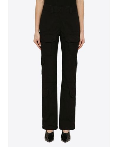 Givenchy Straight-Leg Cargo Trousers - Black