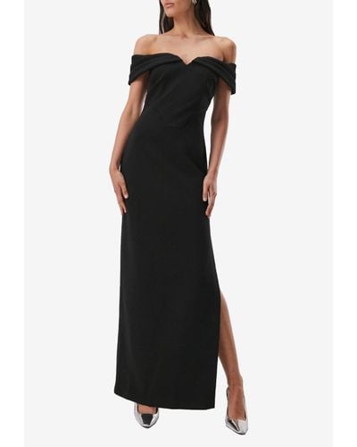 Misha Design Cael Off-Shoulder Maxi Dress - Black