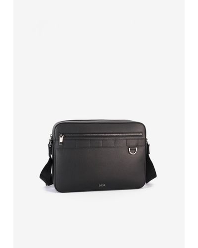 Dior Safari Shoulder Bag In Leather - Black