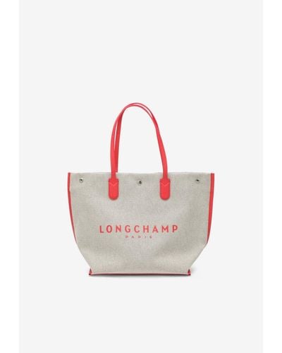 Longchamp Large Roseau Tote Bag - Pink