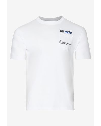 Fila X Haider Ackermann Donato Logo Print T-Shirt - White