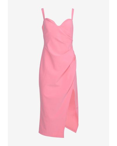 Elliatt Corfu Bustier Midi Dress - Pink