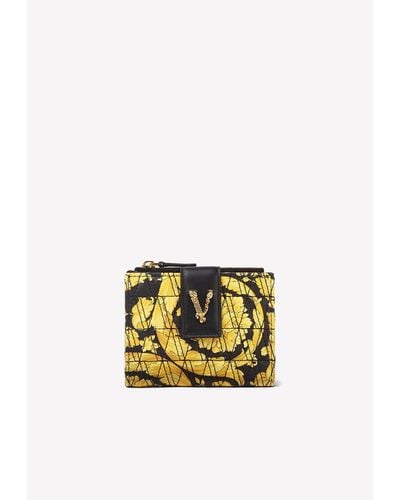 Versace Barocco Virtus Wallet - Metallic