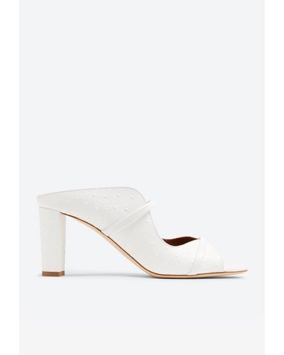Malone Souliers Norah 70 Leather Mules - White