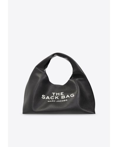 Marc Jacobs The Xl Sack Leather Shoulder Bag - Black