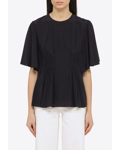 Chloé Top With Draping - Black