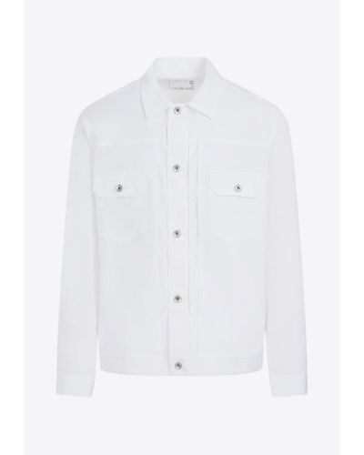 Sacai Thomas Mason Long-Sleeved Shirt - White