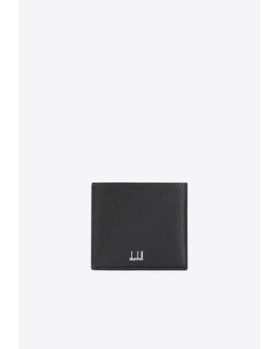 Dunhill Logo Bi-Fold Leather Wallet - White