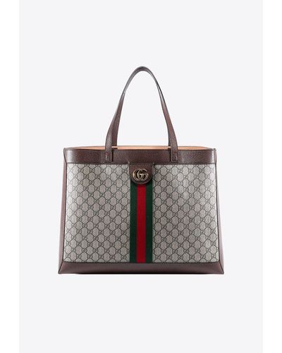 Gucci Medium Ophidia Tote Bag - Grey