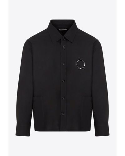 Craig Green Logo-Embroidered Long-Sleeved Shirt - Black