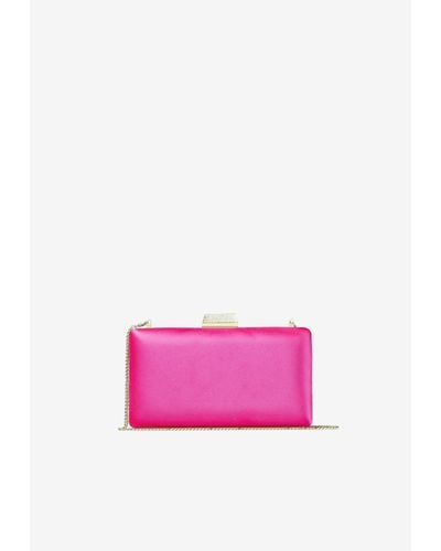 Jimmy Choo Small Clemmie Clutch - Pink
