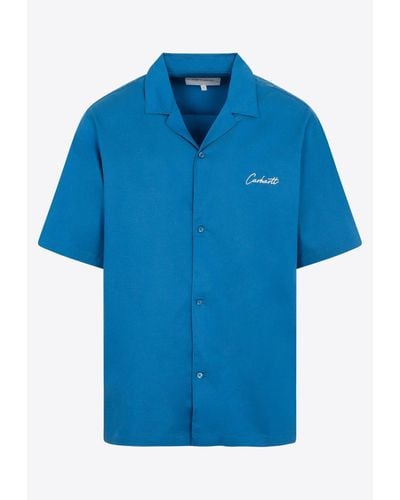Carhartt Short-sleeved Delray Shirt - Blue