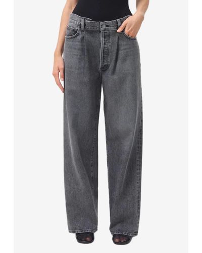 Agolde Dax High-Rise Jeans - Gray