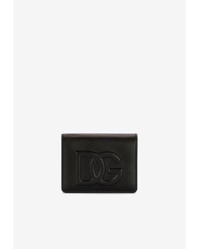 Dolce & Gabbana Dg Logo Calf Leather Wallet - White