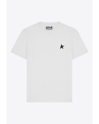 Golden Goose Star-Print Crewneck T-Shirt - White