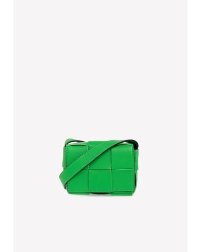Bottega Veneta Candy Cassette Crossbody Bag - Green