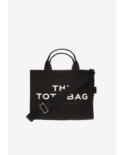 Marc Jacobs The Medium Logo Print Tote Bag - Black