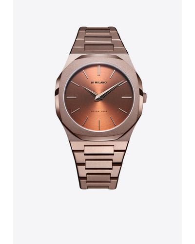 D1 Milano Ultra Thin Bracelet 40 Mm Watch - Brown