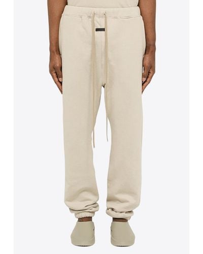 Fear Of God Logo-Patched Track Pants - Natural