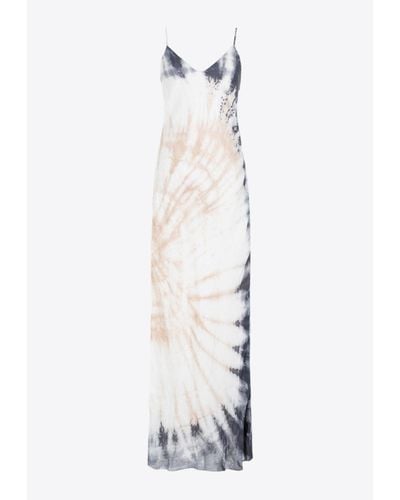 Gabriela Hearst Arwen Tie-Dye Maxi Dress - White