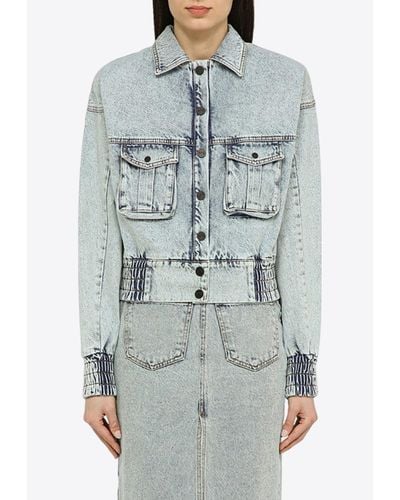 The Mannei Cannes Denim Jacket - Gray