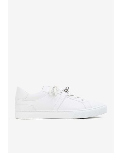 Hermès Day Palladium Kelly Buckle Sneakers - White