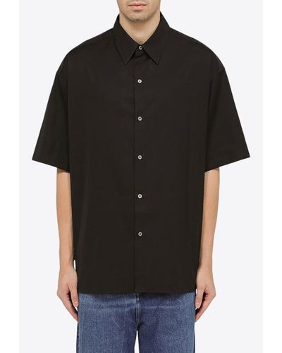 Studio Nicholson Oversized Buttoned Shirt - Black