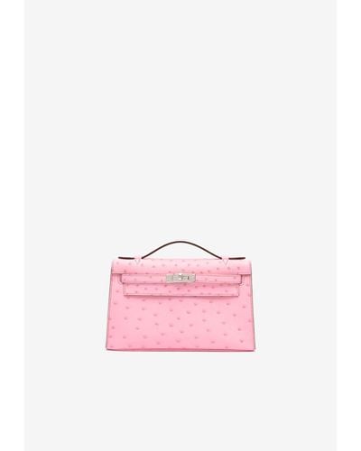 Hermès Kelly Pochette Clutch Bag - Pink