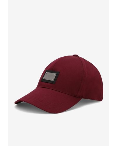 Dolce & Gabbana Logo Baseball Cap - Red