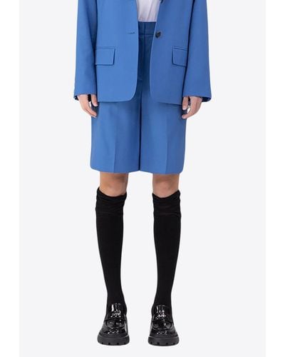 SJYP Tailored Bermuda Shorts - Blue