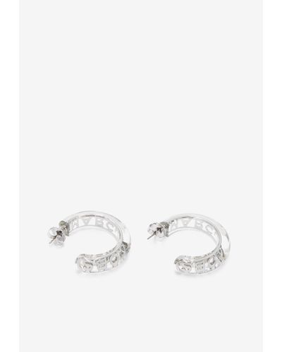 Marc Jacobs The Monogram Hoop Earrings - Natural