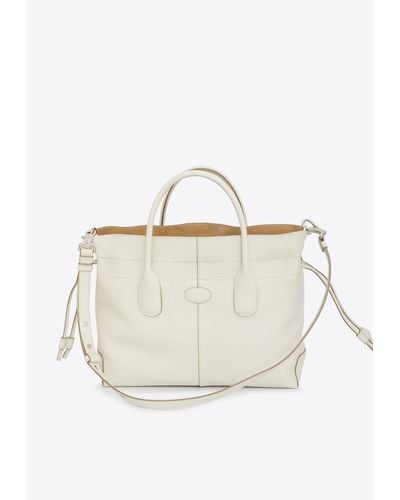 Tod's Di Leather Shoulder Bag - White